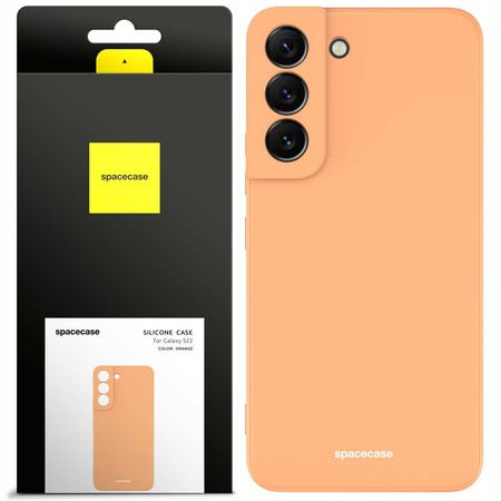 Etui silikonowe Spacecase Silicone Case do Galaxy S22 pomarańczowe