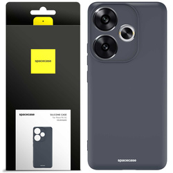 Etui silikonowe Spacecase Silicone Case do Poco F6 5G czarne