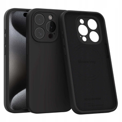 Spacecase Silicone Mag iPhone 15 Pro black