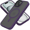 Etui Spacecase Hybrid Mag do iPhone 15 Plus fioletowe