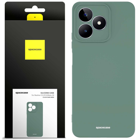 Spacecase Silicone Case Realme C51/C53/Note 50 dark green