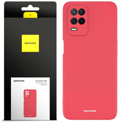 Etui silikonowe Spacecase Silicone Case do Realme 8 5G czerwone