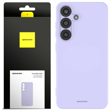 Etui silikonowe Spacecase Silicone Case do Galaxy S25 jasno fioletowe