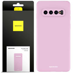 Etui silikonowe Spacecase Silicone Case do Galaxy S10 liliowe