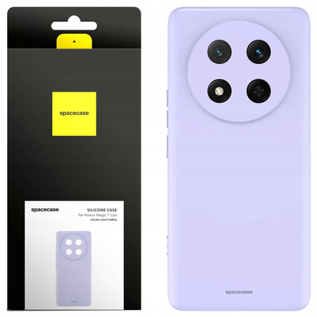 Etui silikonowe Spacecase Silicone Case do Honor Magic 7 Lite jasno fioletowe