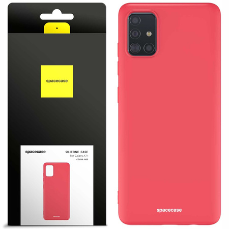 Spacecase Silicone Case Galaxy A71 red