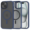 Etui Spacecase Hybrid Mag do iPhone 15 Plus granatowe