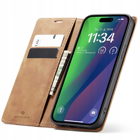 ZAPS Wallet iPhone 15 Plus kawowy