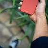 Spacecase Silicone Case Galaxy A71 red