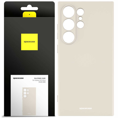 Etui silikonowe Spacecase Silicone Case do Galaxy S24 Ultra kremowe