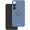 Etui Spacecase Silicone Ring do Galaxy S24+ niebieskie