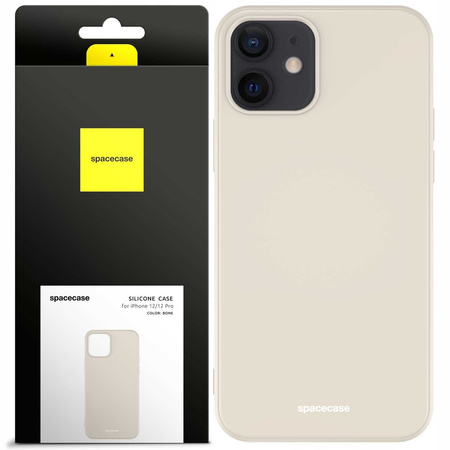 Spacecase Silicone Case iPhone 12/12 Pro bone