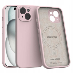 Spacecase Silicone Mag iPhone 15 baby pink