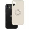 Etui Spacecase Silicone Ring do iPhone 11 kremowe
