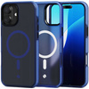 Etui Spacecase Hybrid Fusion Mag do iPhone 16 Plus granatowe