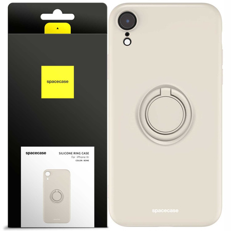 Spacecase Silicone Ring iPhone Xr bone