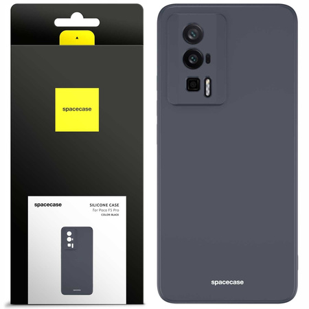 Spacecase Silicone Case Poco F5 Pro black
