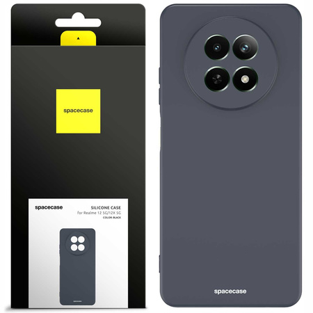 Etui silikonowe Spacecase Silicone Case do Realme 12 5G/12X 5G czarne