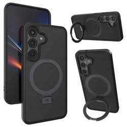 Etui Spacecase Ring Pro Mag do Galaxy S25 czarne