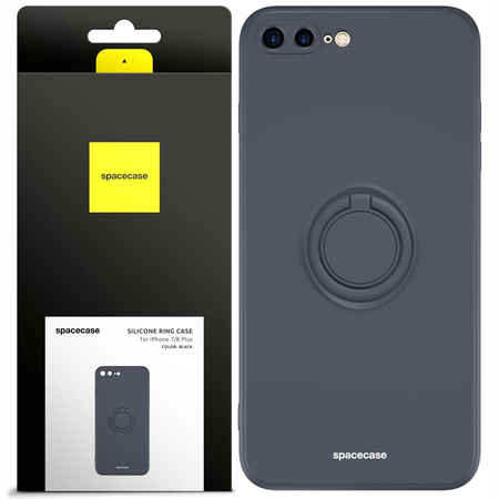 Spacecase Silicone Ring iPhone 7/8 Plus black