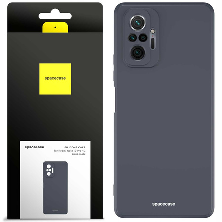 Etui silikonowe Spacecase Silicone Case do Redmi Note 10 Pro czarne