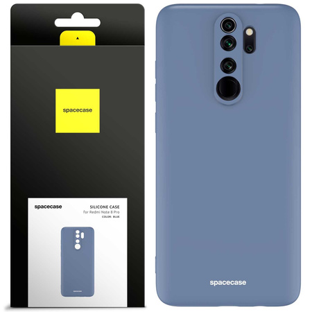 Etui silikonowe Spacecase Silicone Case do Redmi Note 8 Pro niebieskie