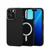 Etui skórzane Spacecase Classy Mag do iPhone 16 Pro czarne