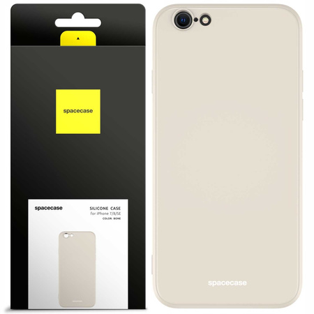 Etui silikonowe Spacecase Silicone Case do iPhone 7/8/SE kremowe