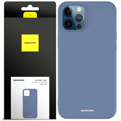 Etui silikonowe Spacecase Silicone Case do iPhone 12 Pro Max niebieskie