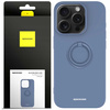 Etui Spacecase Silicone Ring do iPhone 15 Pro niebieskie