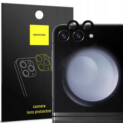Szkło na aparat Spacecase Camera Ring do Galaxy Z Flip 5 czarne