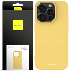 Spacecase Silicone Case iPhone 15 Pro yellow