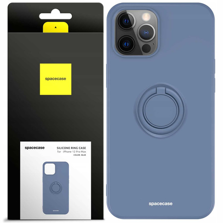 Spacecase Silicone Ring iPhone 12 Pro Max blue