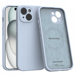 Spacecase Silicone Mag iPhone 15 baby blue