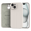 Spacecase Silicone Mag iPhone 15 stone