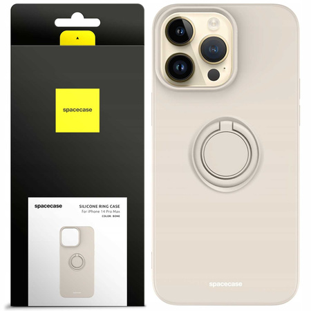 Spacecase Silicone Ring iPhone 14 Pro Max bone