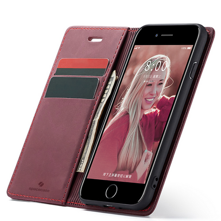 Etui z klapką Spacecase Wallet do iPhone 6/6s czerwone