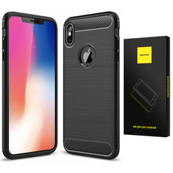 Spacecase Carbon iPhone X/XS czarny