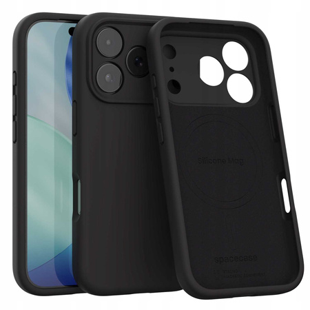 Spacecase Silicone Mag iPhone 17 Pro Max black