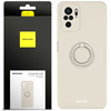 Etui Spacecase Silicone Ring do Redmi Note 10/10s kremowe