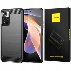Spacecase Carbon Redmi Note 11 Pro+ czarny
