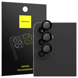 Szkło na aparat Spacecase Camera Ring do Galaxy S25+ czarne