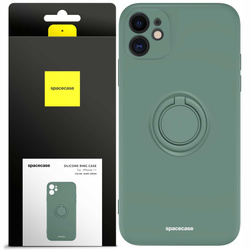 Spacecase Silicone Ring iPhone 11 dark green