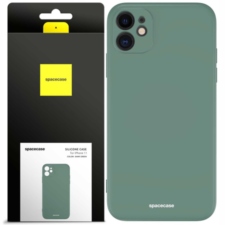 Spacecase Silicone Case iPhone 11 dark green