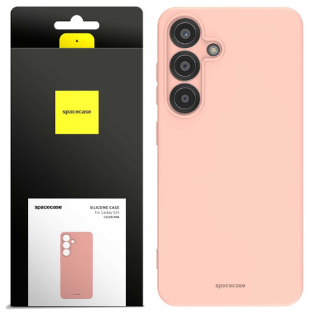 Etui silikonowe Spacecase Silicone Case do Galaxy S25 różowe