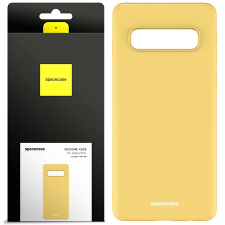 Spacecase Silicone Case Galaxy S10+ yellow