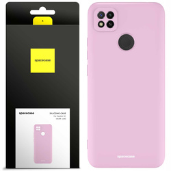 Etui silikonowe Spacecase Silicone Case do Redmi 9C liliowe