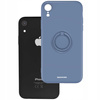 Etui Spacecase Silicone Ring do iPhone Xr niebieskie