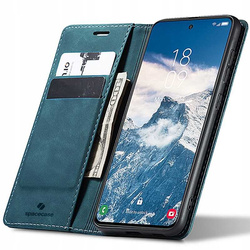 Etui z klapką Spacecase Wallet do Galaxy S24 niebieskie