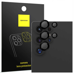 Szkło na aparat Spacecase Camera Ring do Galaxy S25 Ultra czarne